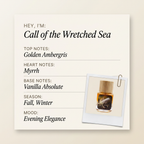 Phronema Perfumes Call of the Wretched Sea fragrance profile card