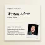 Weston Adam perfumer profile