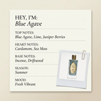 Precious Liquid Blue Agave fragrance profile card