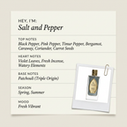 Precious Liquid Salt and Pepper fragrance profile card