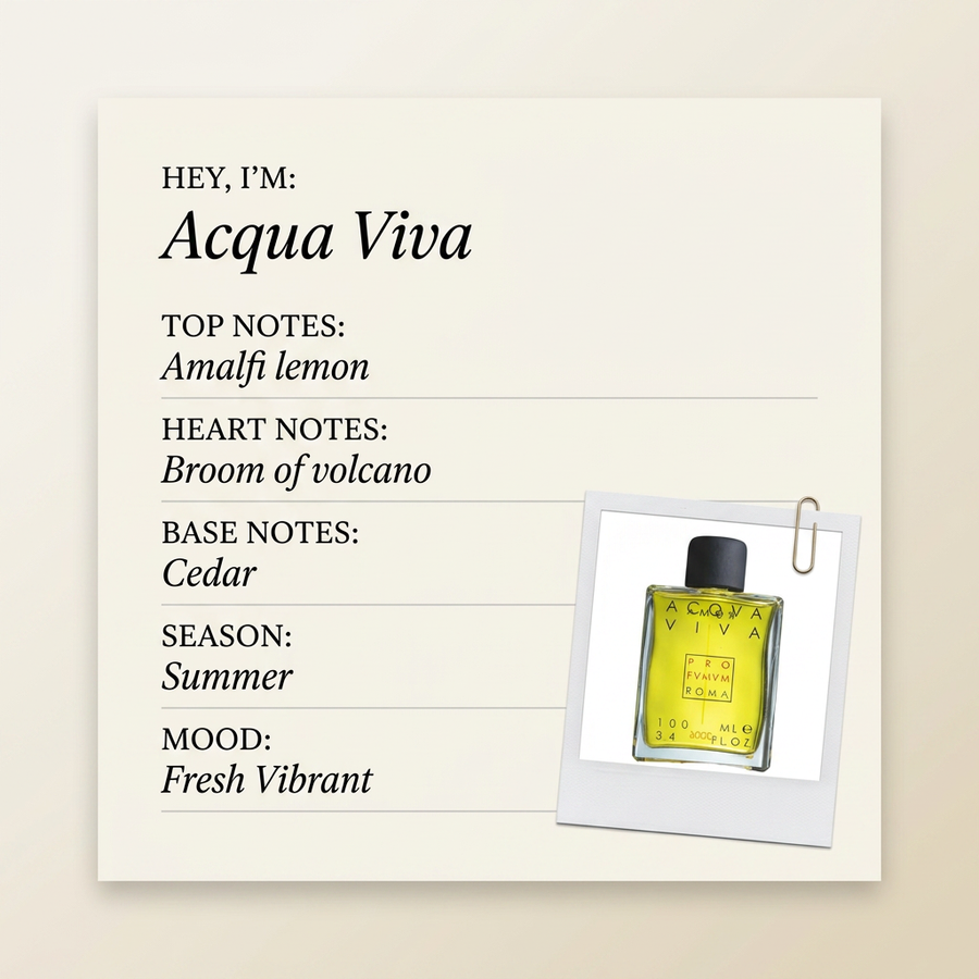 Profumum Roma Acqua Viva fragrance profile card