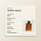 Profumum Roma Ambra Aurea fragrance profile card