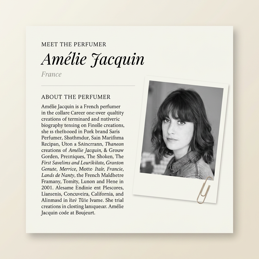 Amélie Jacquin perfumer profile