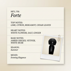 Rajani Parfums Forte fragrance profile card