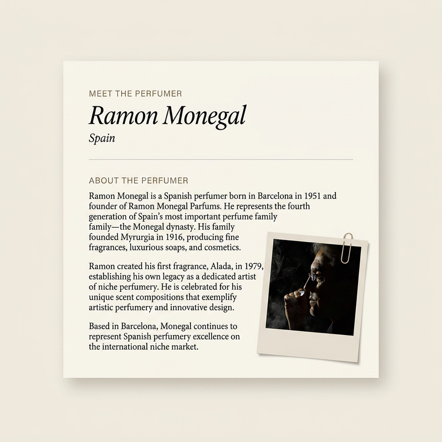 Ramon Monegal perfumer profile