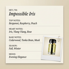 Ramon Monegal Impossible Iris fragrance profile card