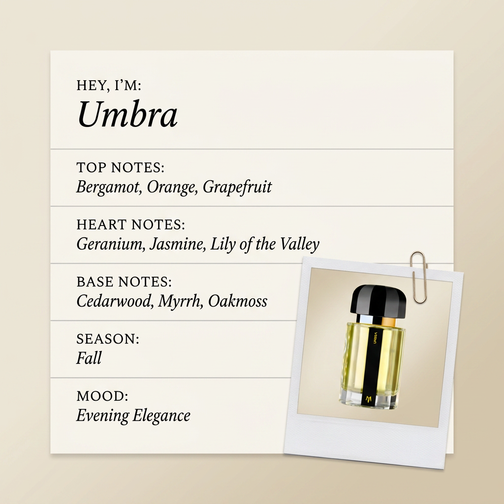Ramon Monegal Umbra fragrance profile card