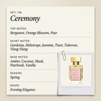 Régalien Ceremony fragrance profile card