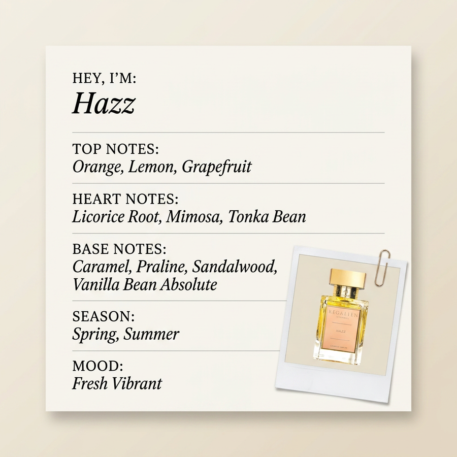 Régalien Hazz fragrance profile card