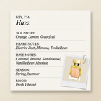 Régalien Hazz fragrance profile card