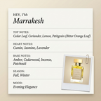 Régalien Marrakesh fragrance profile card