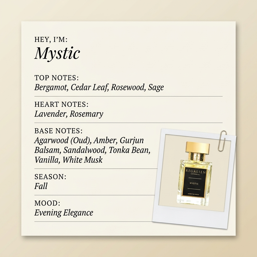 Régalien Mystic fragrance profile card
