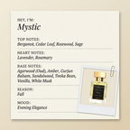 Régalien Mystic fragrance profile card