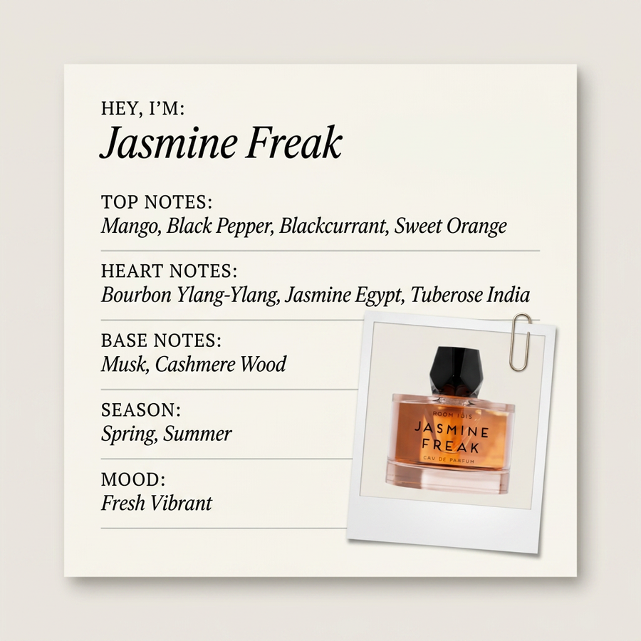 Room 1015 Jasmine Freak fragrance profile card