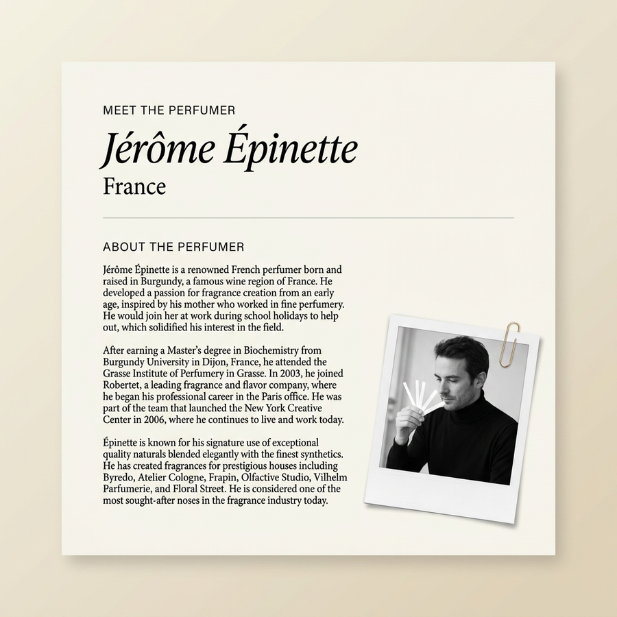 Jérôme Épinette perfumer profile