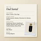 Royal Crown Oud Santal fragrance profile card