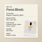 Scentologia Forest.Blends. fragrance profile card