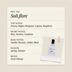 Scentologia Soli.flore fragrance profile card