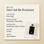 Simone Andreoli Don’t Ask Me Permission fragrance profile card
