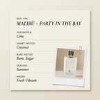 Simone Andreoli MALIBÙ – PARTY IN THE BAY fragrance profile card
