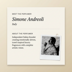 Simone Andreoli perfumer profile