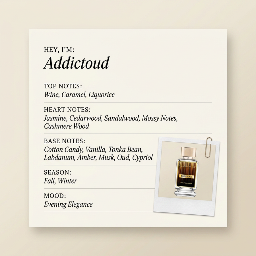 Soleil De Grace Addictoud fragrance profile card