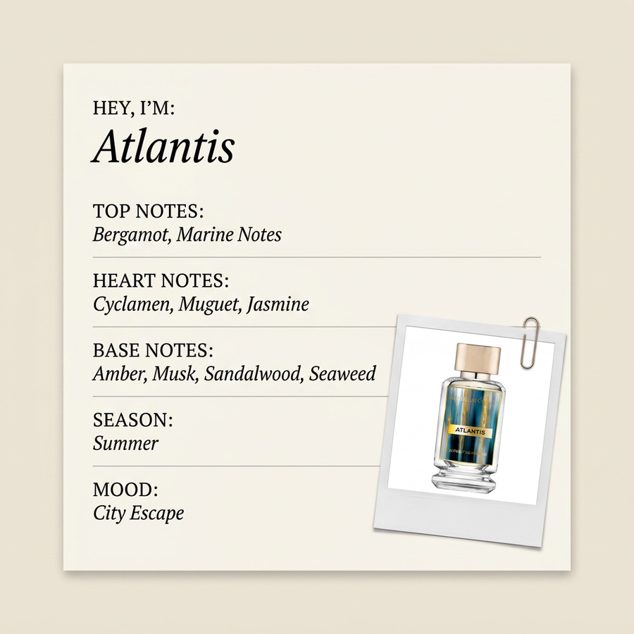 Soleil De Grace Atlantis fragrance profile card