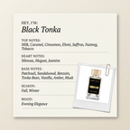 Soleil De Grace Black Tonka fragrance profile card