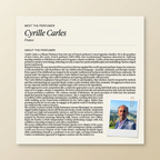 Cyrille Carles perfumer profile