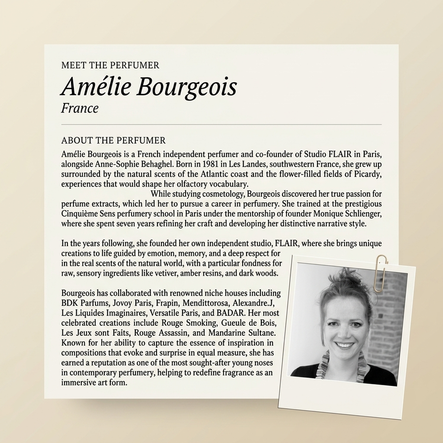 Amélie Bourgeois perfumer profile