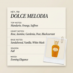Sospiro DOLCE MELODIA fragrance profile card