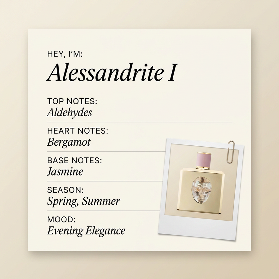 Storie Veneziane by Valmont Alessandrite I fragrance profile card