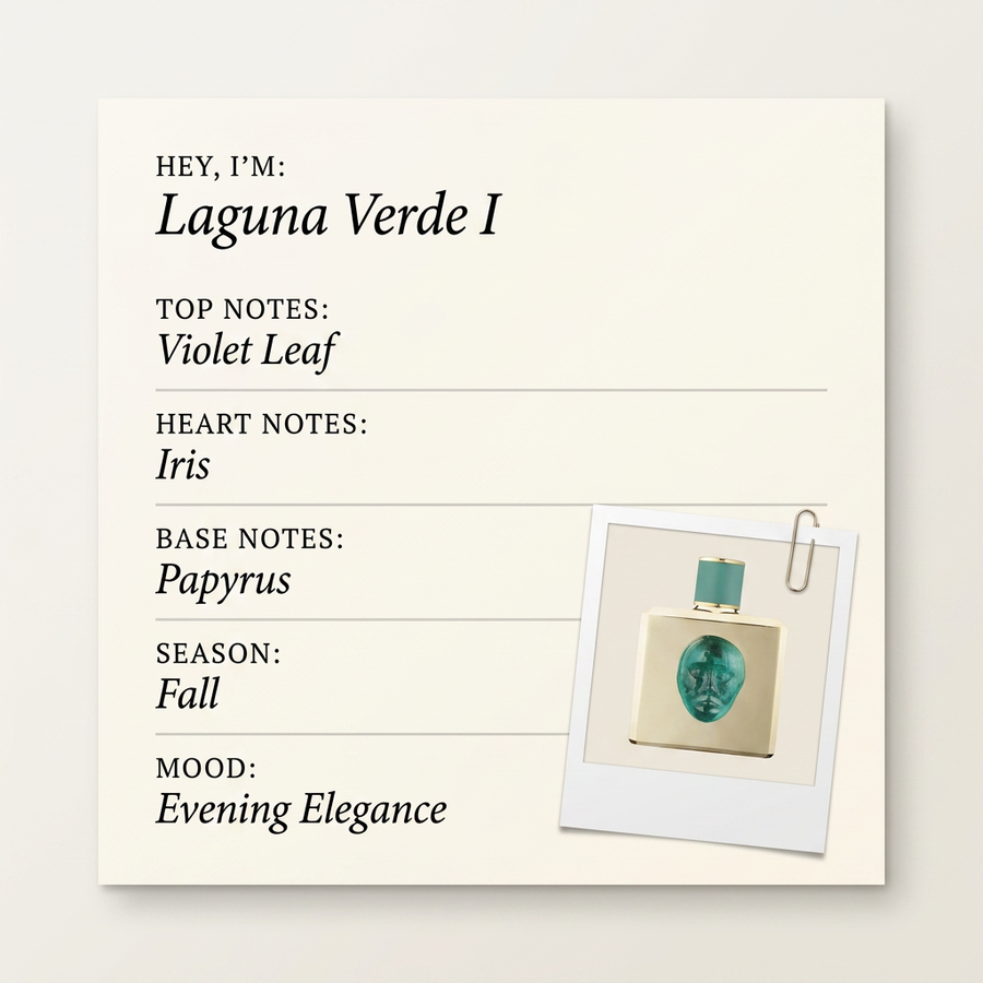 Storie Veneziane by Valmont Laguna Verde I fragrance profile card
