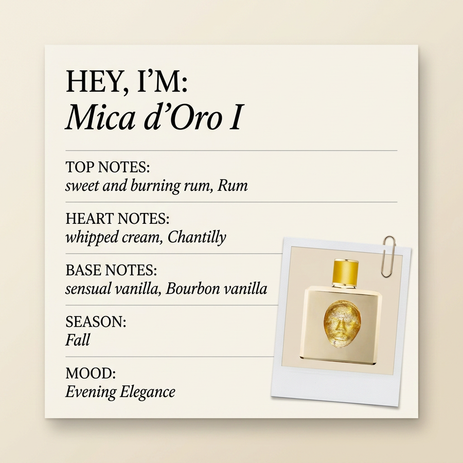 Storie Veneziane by Valmont Mica d'Oro I fragrance profile card