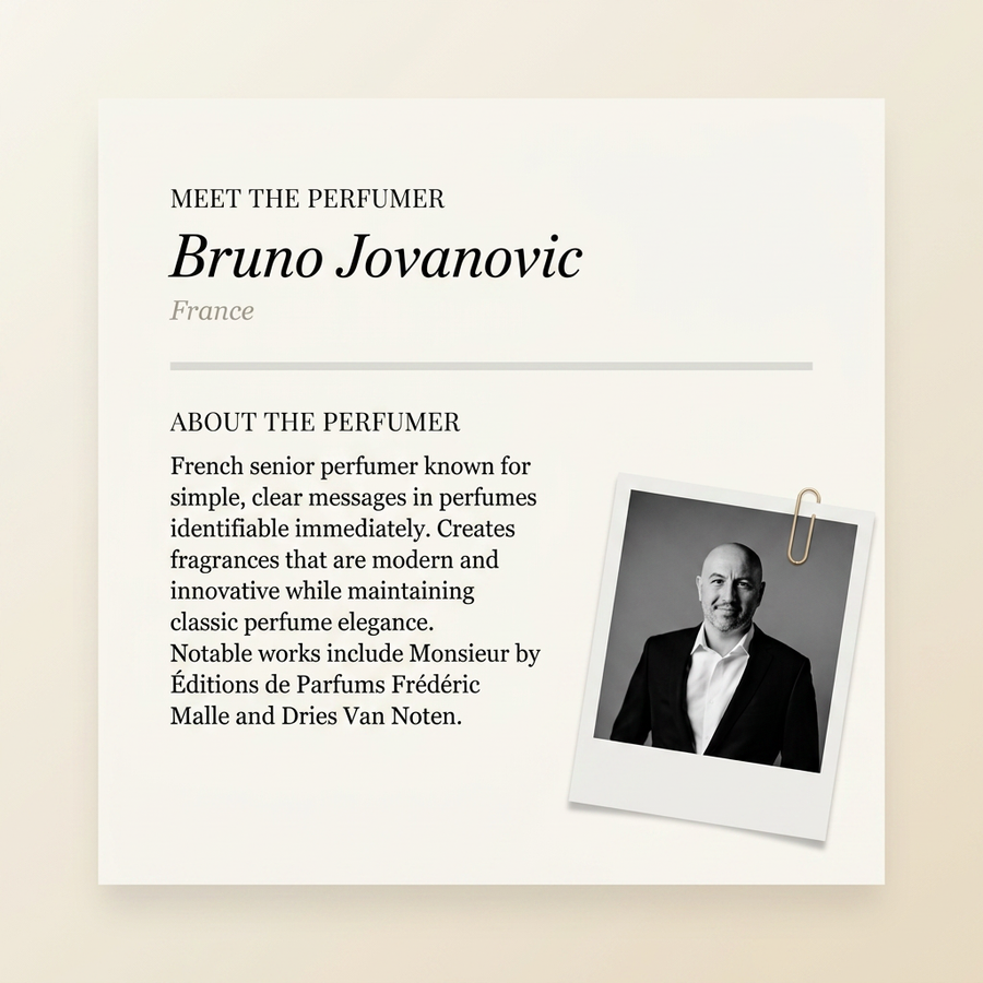 Bruno Jovanovic perfumer profile