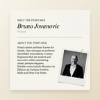 Bruno Jovanovic perfumer profile
