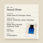 Thameen London Peacock Throne fragrance profile card