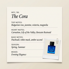 Thameen London THE CORA fragrance profile card