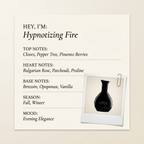 The Harmonist Hypnotizing Fire fragrance profile card