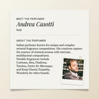 Andrea Casotti perfumer profile