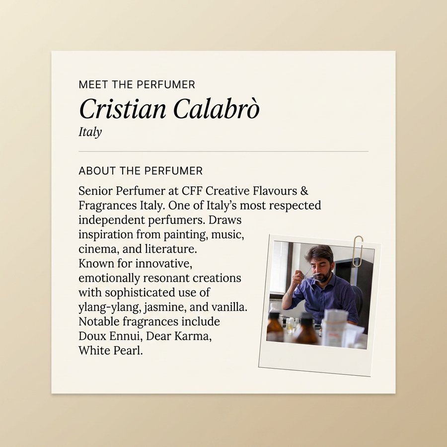 Cristian Calabrò perfumer profile
