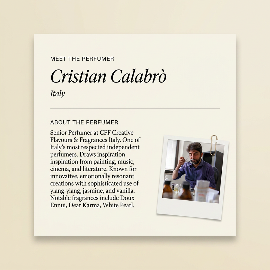 Cristian Calabrò perfumer profile