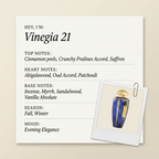 The Merchant of Venice Vinegia 21 fragrance profile card