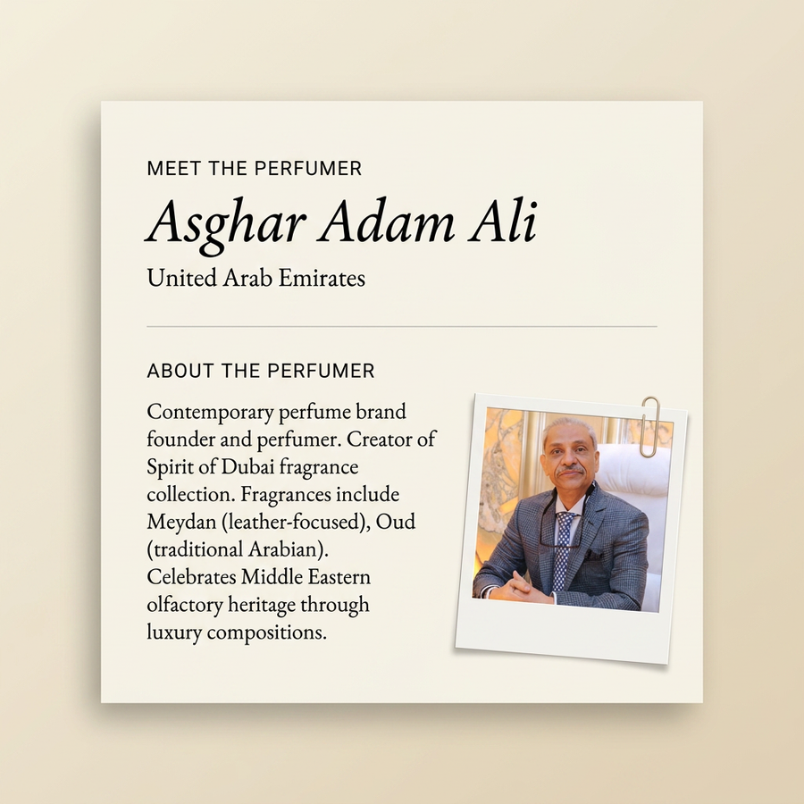Asghar Adam Ali perfumer profile