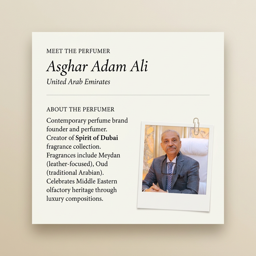 Asghar Adam Ali perfumer profile