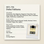 The Spirit of Dubai Dubai Fakhama fragrance profile card