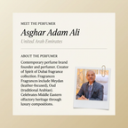 Asghar Adam Ali perfumer profile