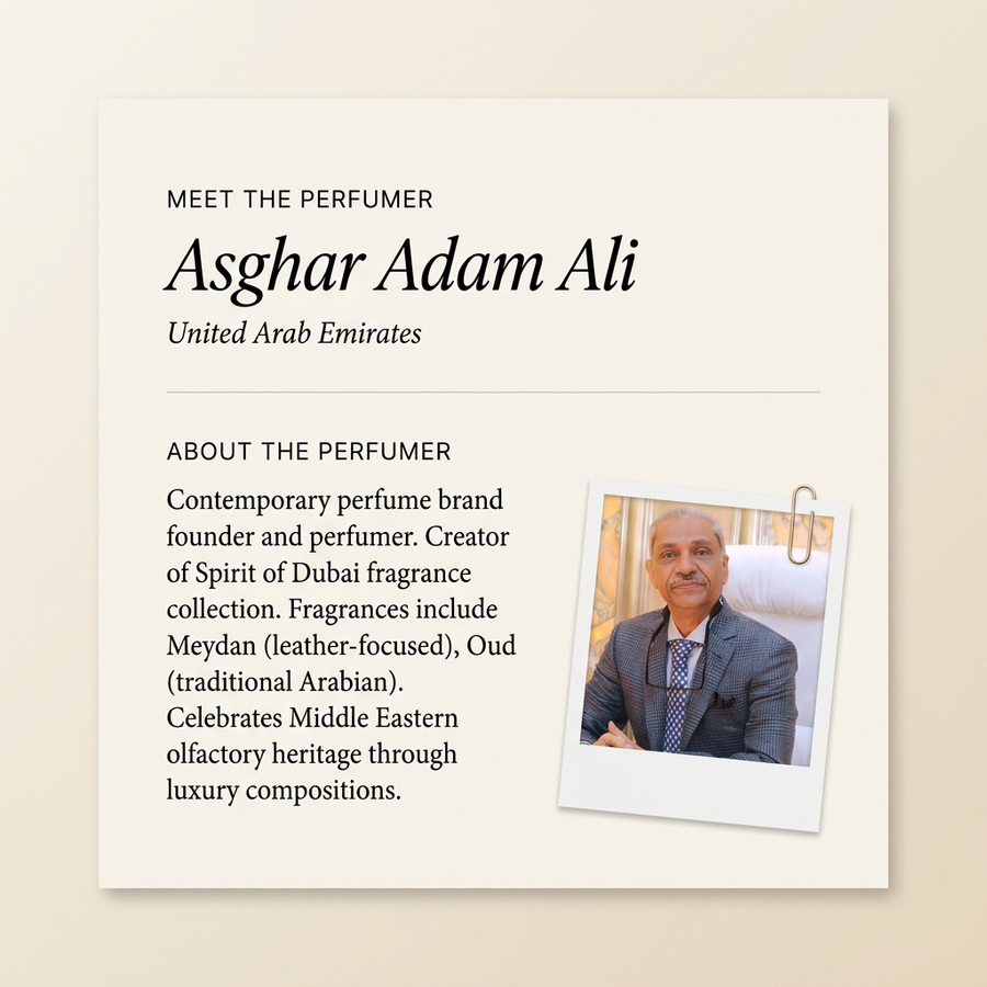 Asghar Adam Ali perfumer profile
