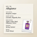 The Spirit of Kings Allegiance fragrance profile card