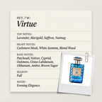 The Spirit of Kings Virtue fragrance profile card